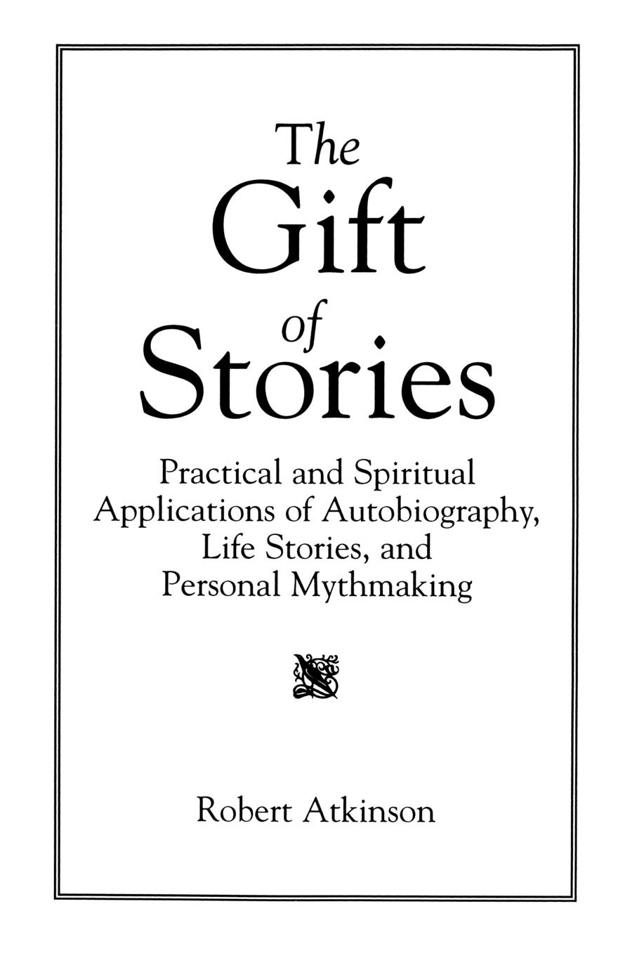 Vorderes Coverbild The Gift of Stories