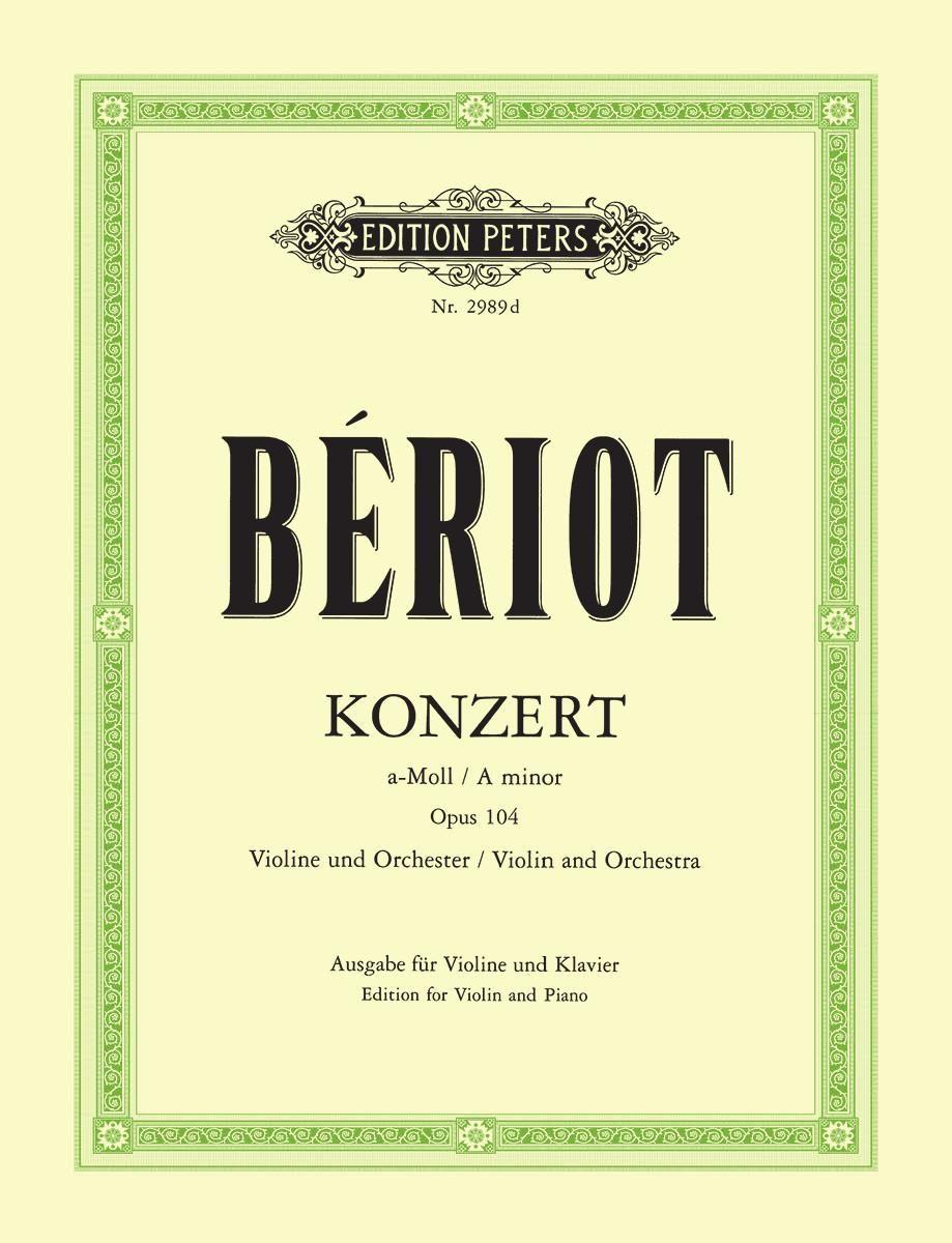 Vorderes Coverbild Konzert für Violine und Orchester Nr. 9 a-Moll op. 104