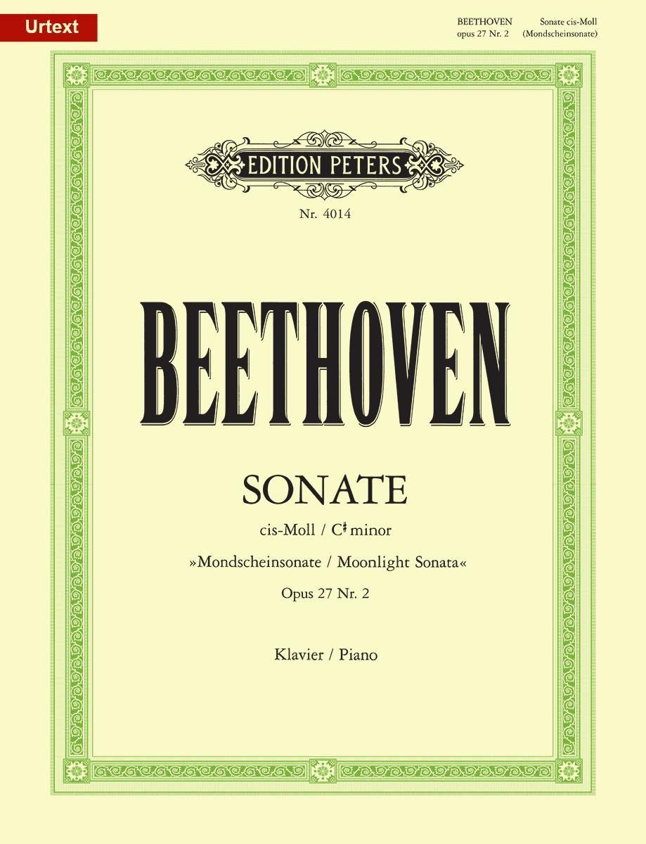 Vorderes Coverbild Sonate für Klavier Nr. 14 cis-Moll op. 27; 2 "Mondschein-Sonate" / URTEXT