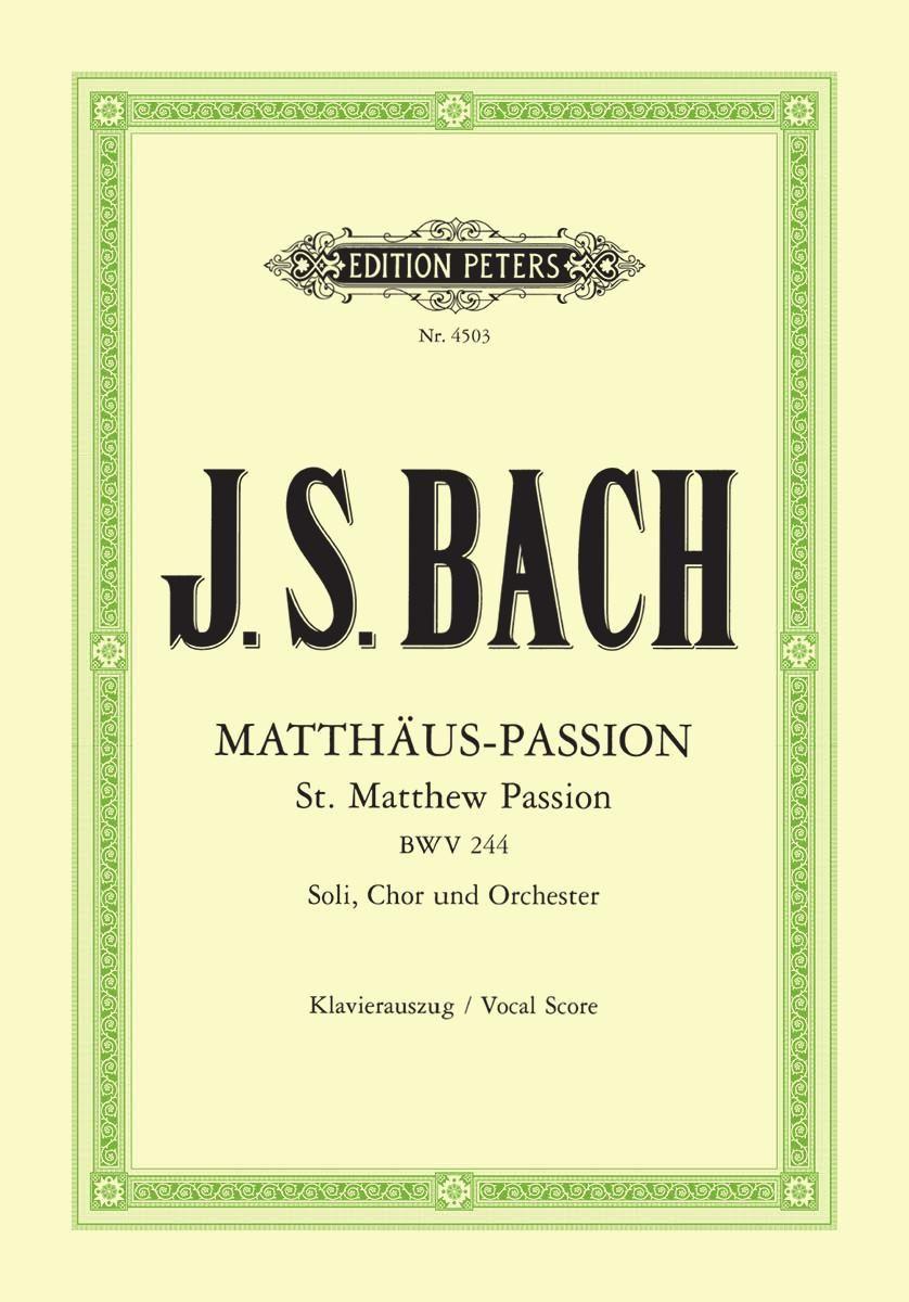 Vorderes Coverbild Matthäus-Passion BWV 244