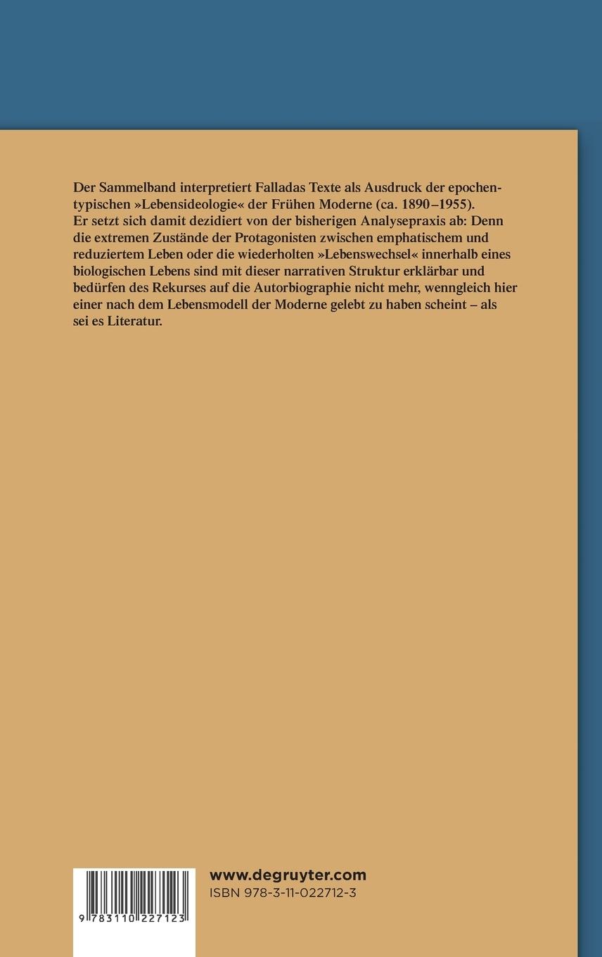 Rückseitencover Hans Fallada