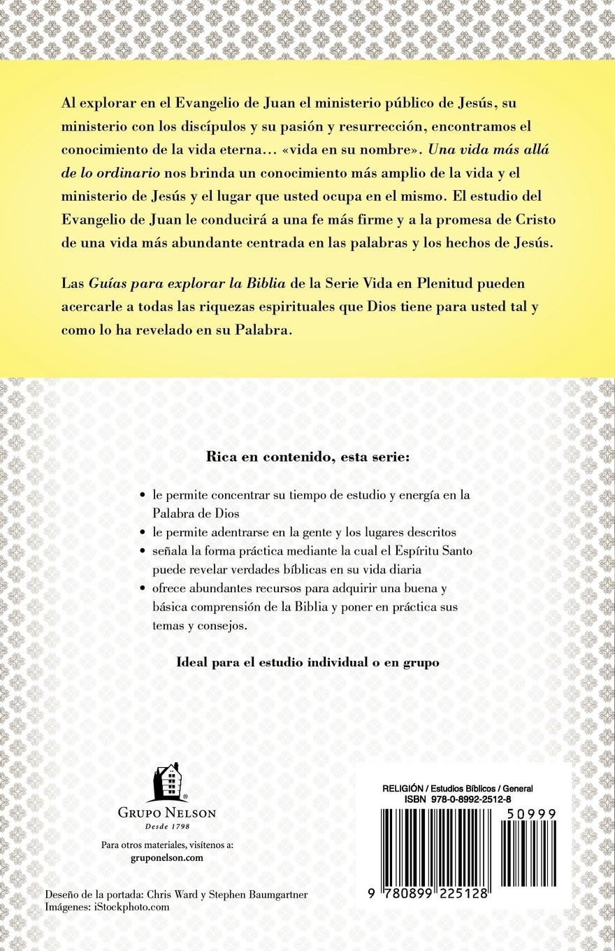 Rückseitencover Una Vida Mas Alla de Lo Ordinario