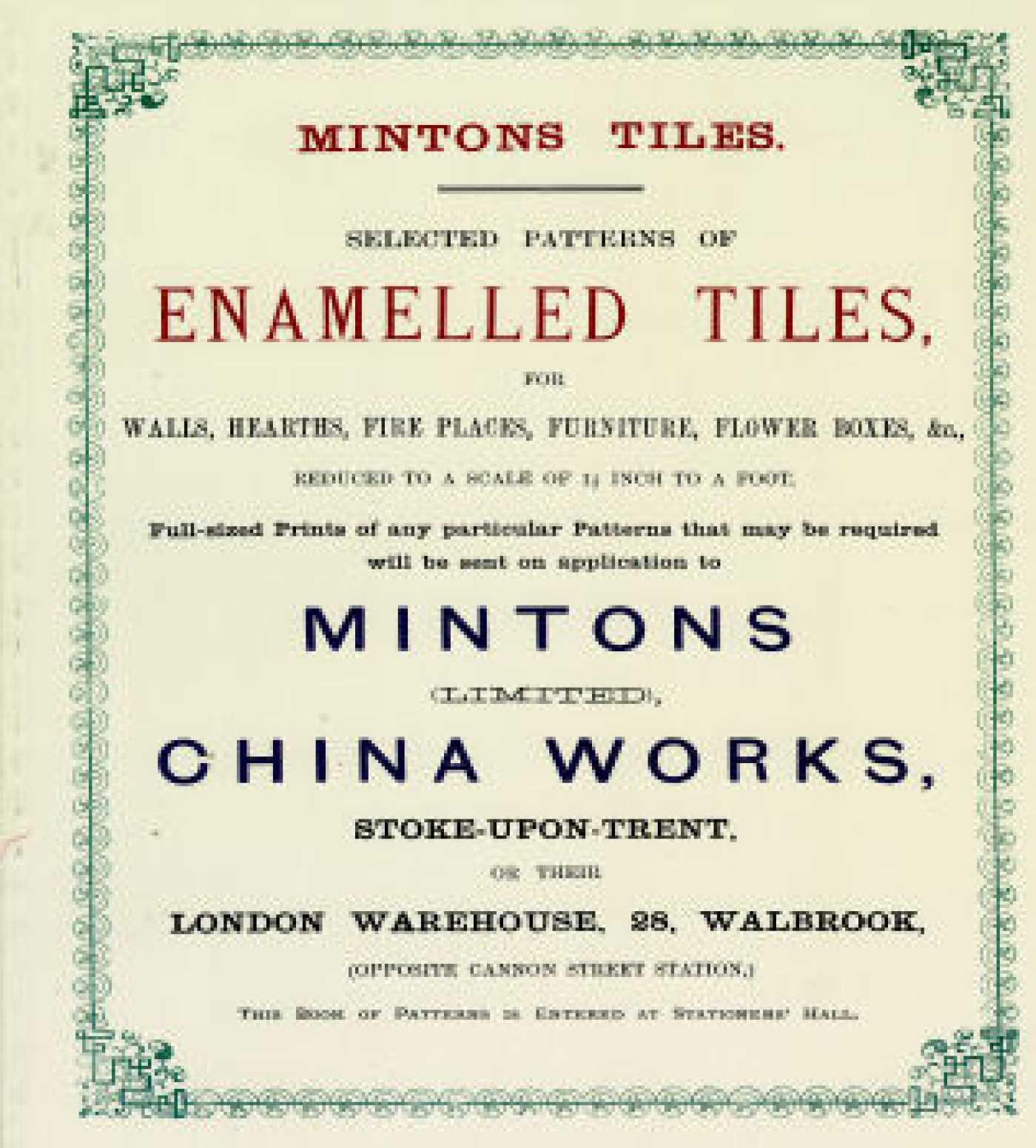 Vorderes Coverbild Minton Tiles