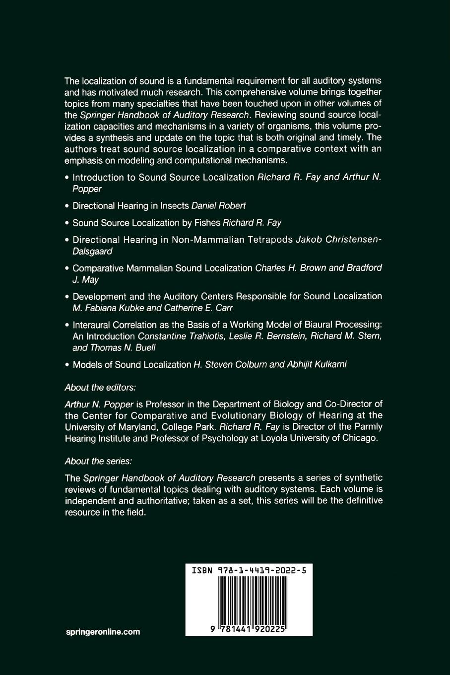 Rückseitencover Sound Source Localization