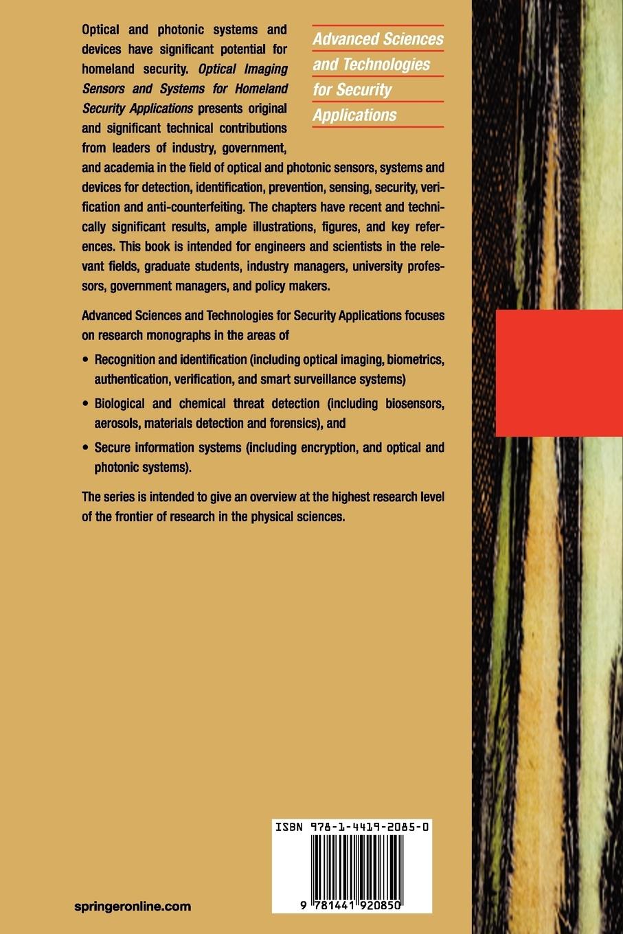 Rückseitencover Optical Imaging Sensors and Systems for Homeland Security Applications