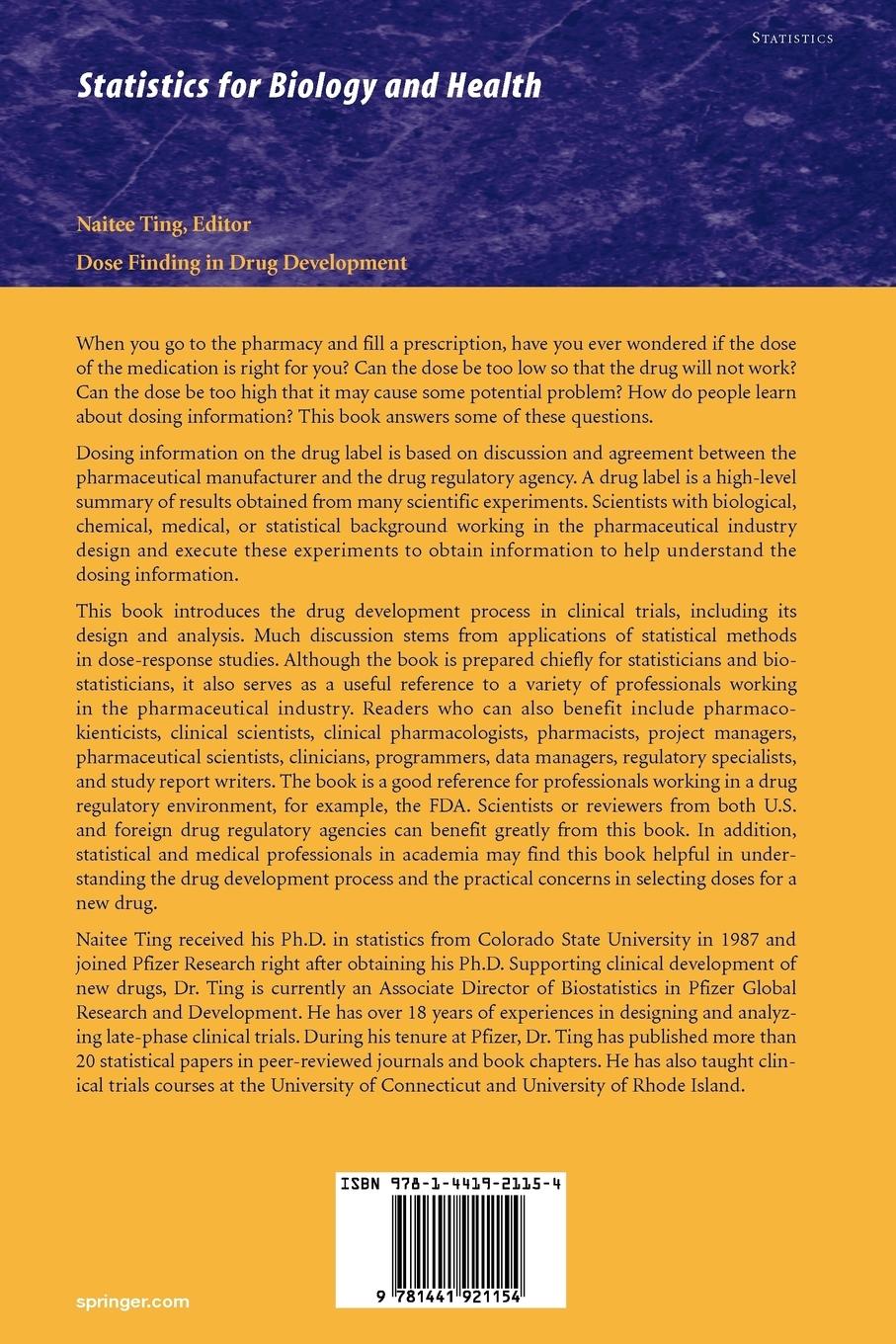 Rückseitencover Dose Finding in Drug Development