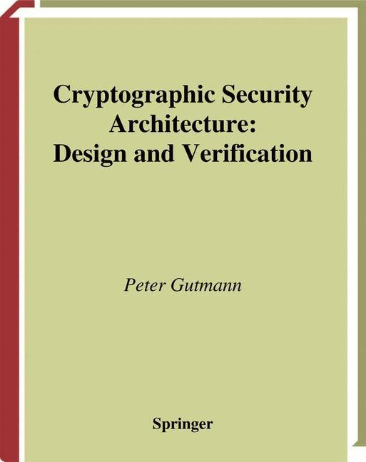Vorderes Coverbild Cryptographic Security Architecture