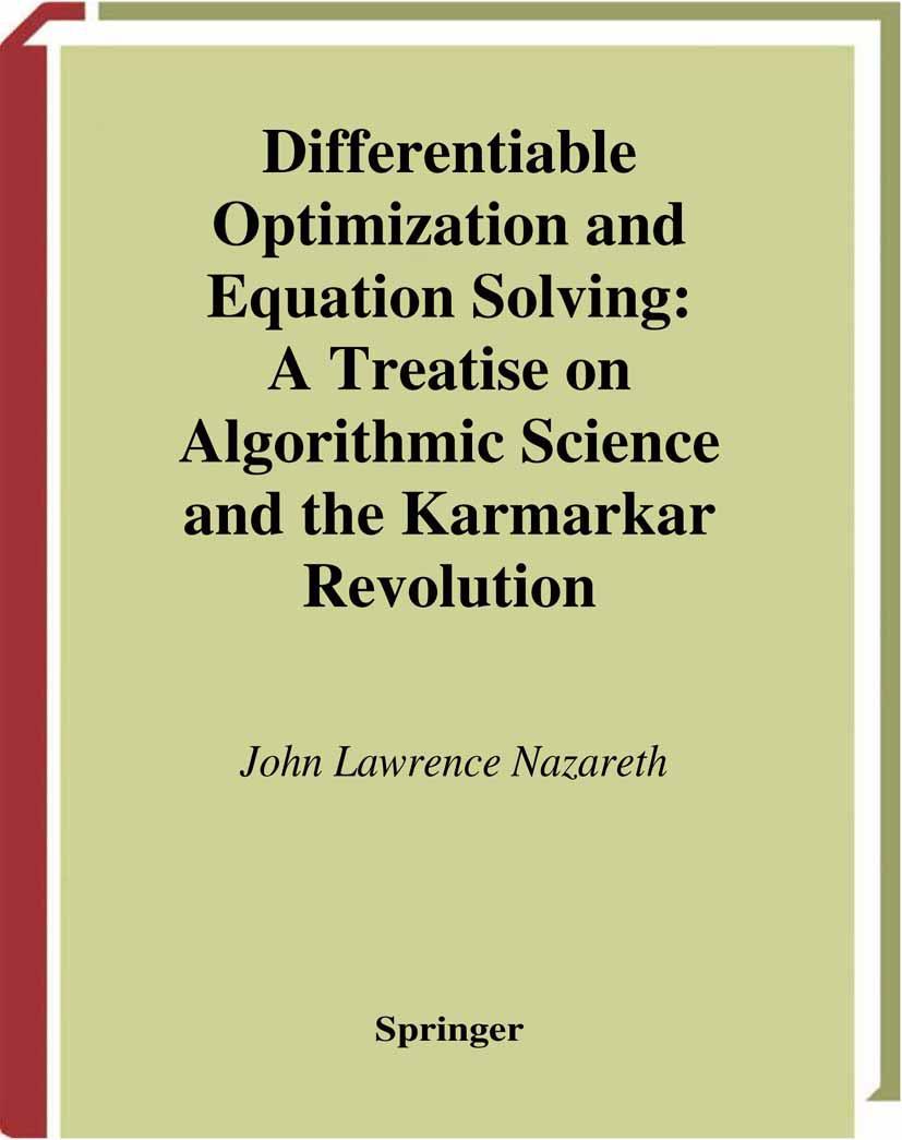 Vorderes Coverbild Differentiable Optimization and Equation Solving