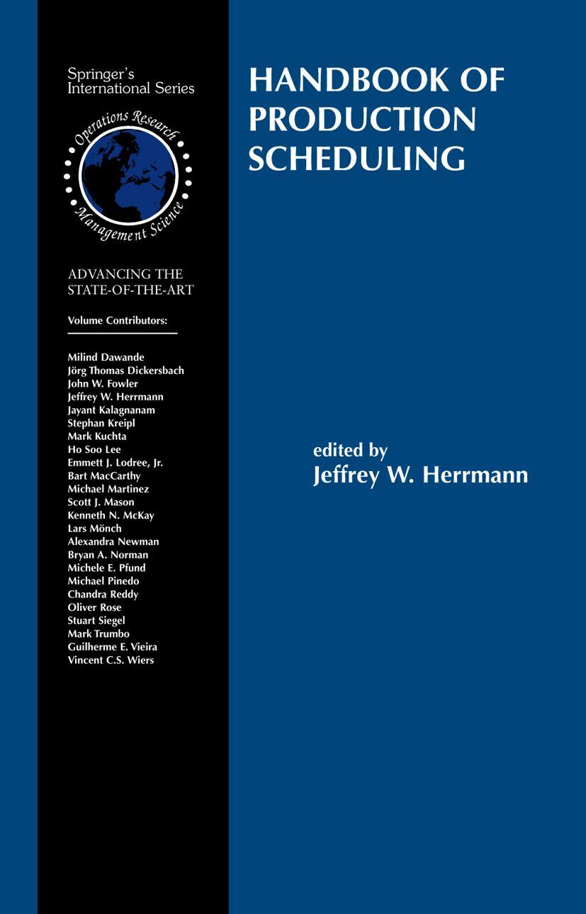 Vorderes Coverbild Handbook of Production Scheduling