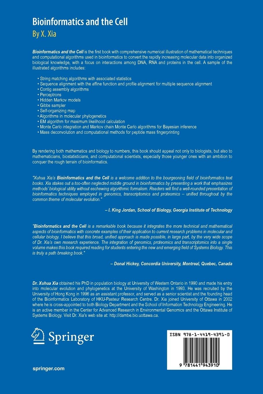 Rückseitencover Bioinformatics and the Cell