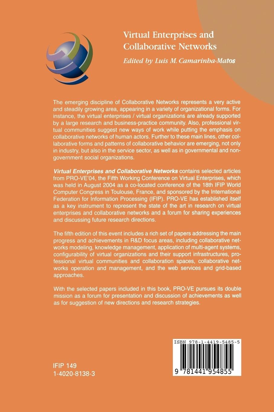 Rückseitencover Virtual Enterprises and Collaborative Networks
