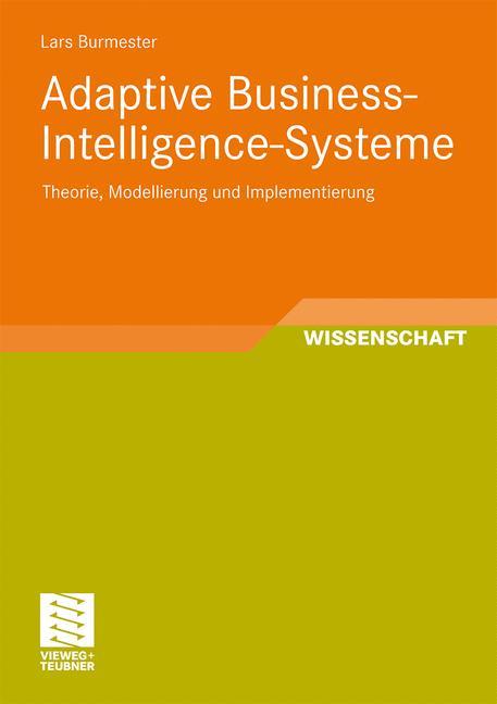 Vorderes Coverbild Adaptive Business-Intelligence-Systeme