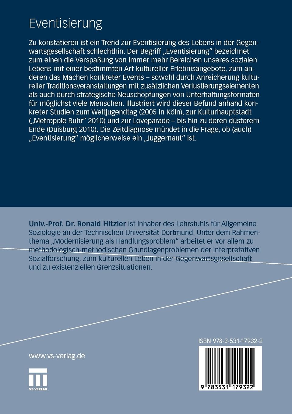 Rückseitencover Eventisierung