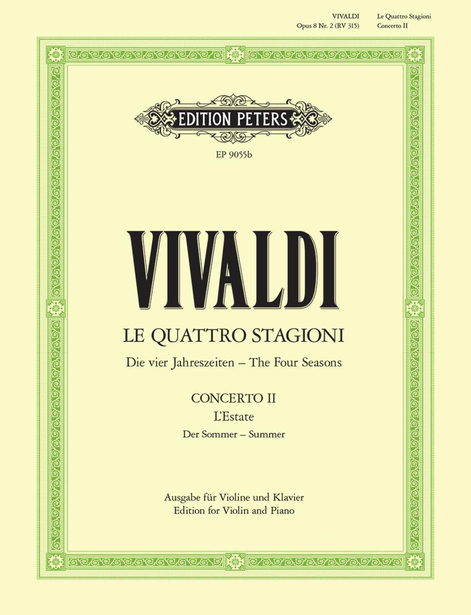 Vorderes Coverbild Die Jahreszeiten: Konzert für Violine, Streicher und Basso continuo g-Moll op. 8 Nr. 2 RV 315 "Der Sommer"