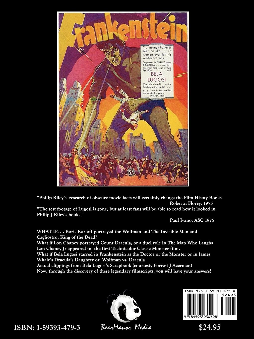 Rückseitencover Robert Florey's Frankenstein Starring Bela Lugosi