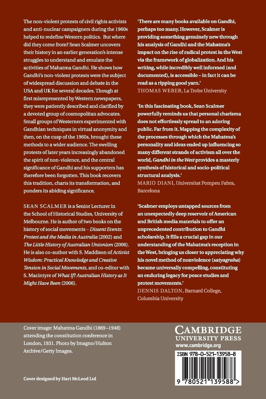 Rückseitencover Gandhi in the West