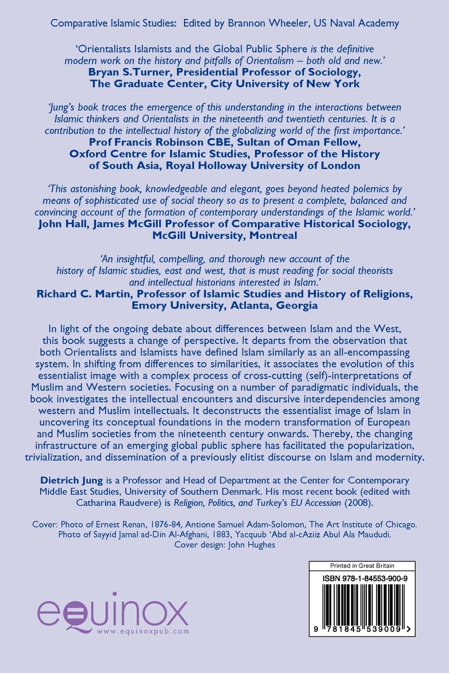 Rückseitencover Orientalists, Islamists and the Global Public Sphere