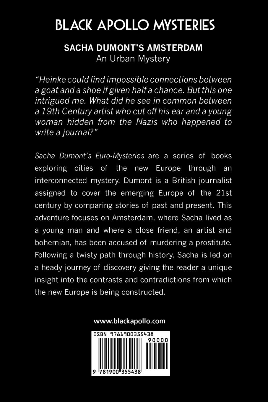 Rückseitencover Sacha Dumont's Euromysteries - Amsterdam
