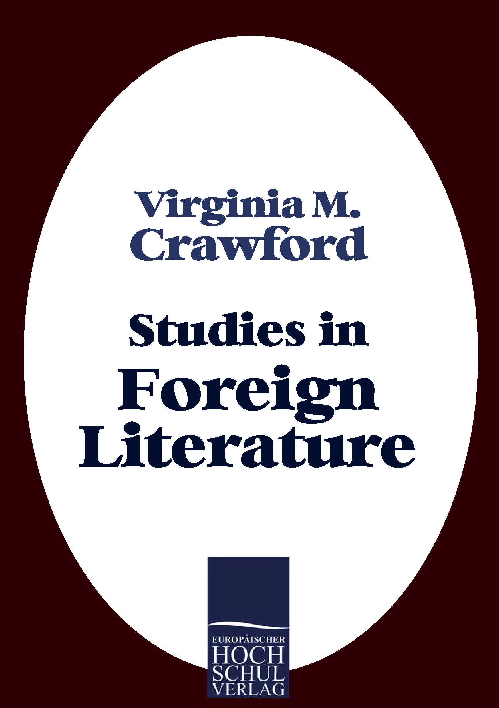 Vorderes Coverbild Studies in Foreign Literature
