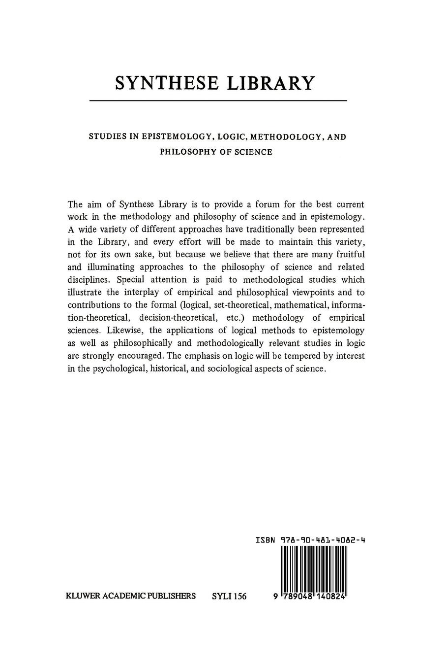 Rückseitencover The Logic of Time