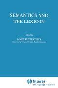 Vorderes Coverbild Semantics and the Lexicon