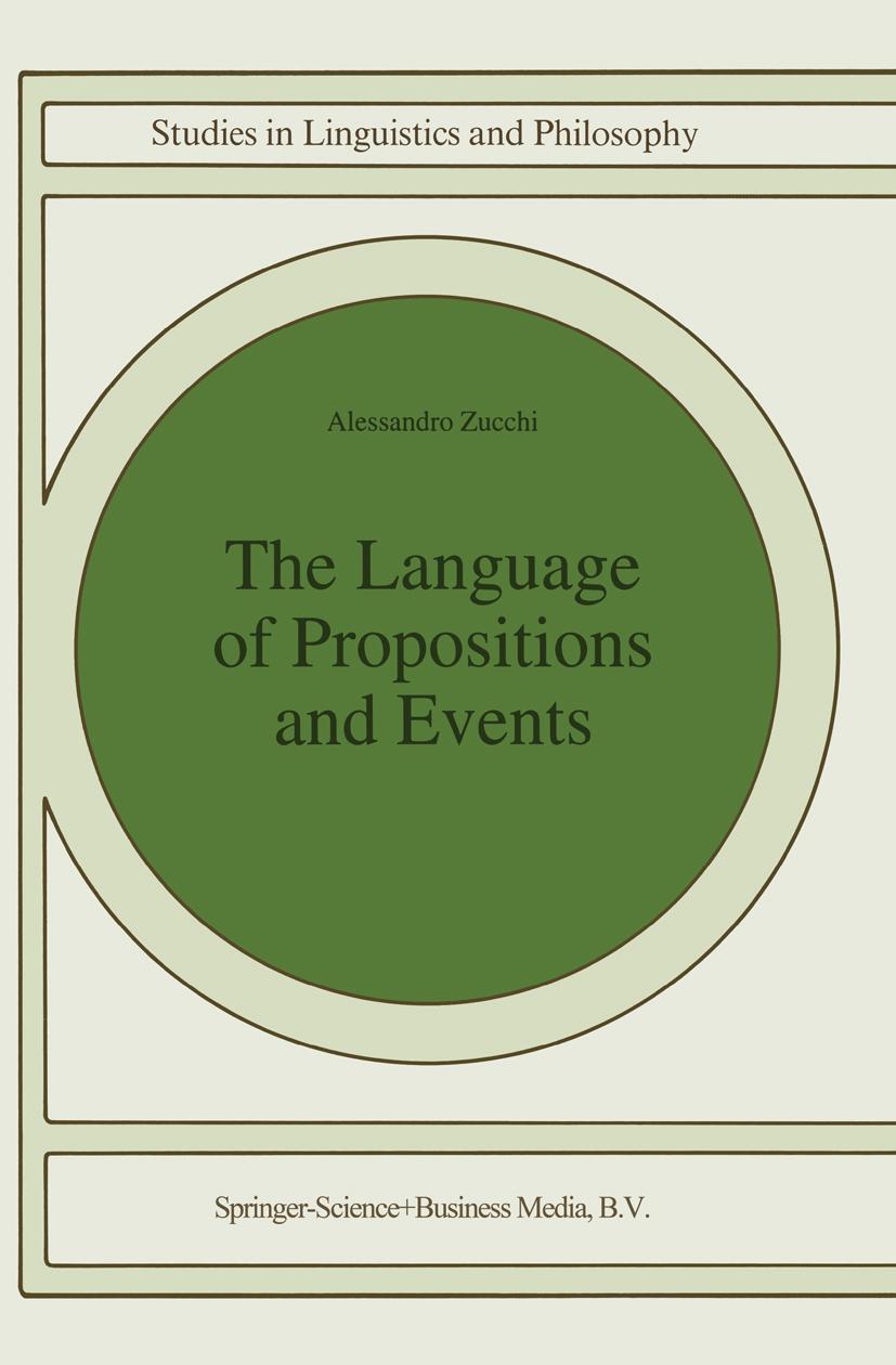 Vorderes Coverbild The Language of Propositions and Events