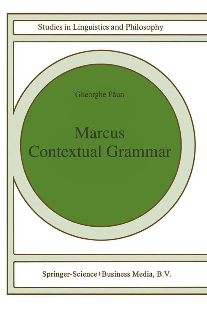 Vorderes Coverbild Marcus Contextual Grammars