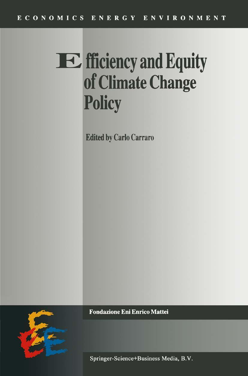 Vorderes Coverbild Efficiency and Equity of Climate Change Policy