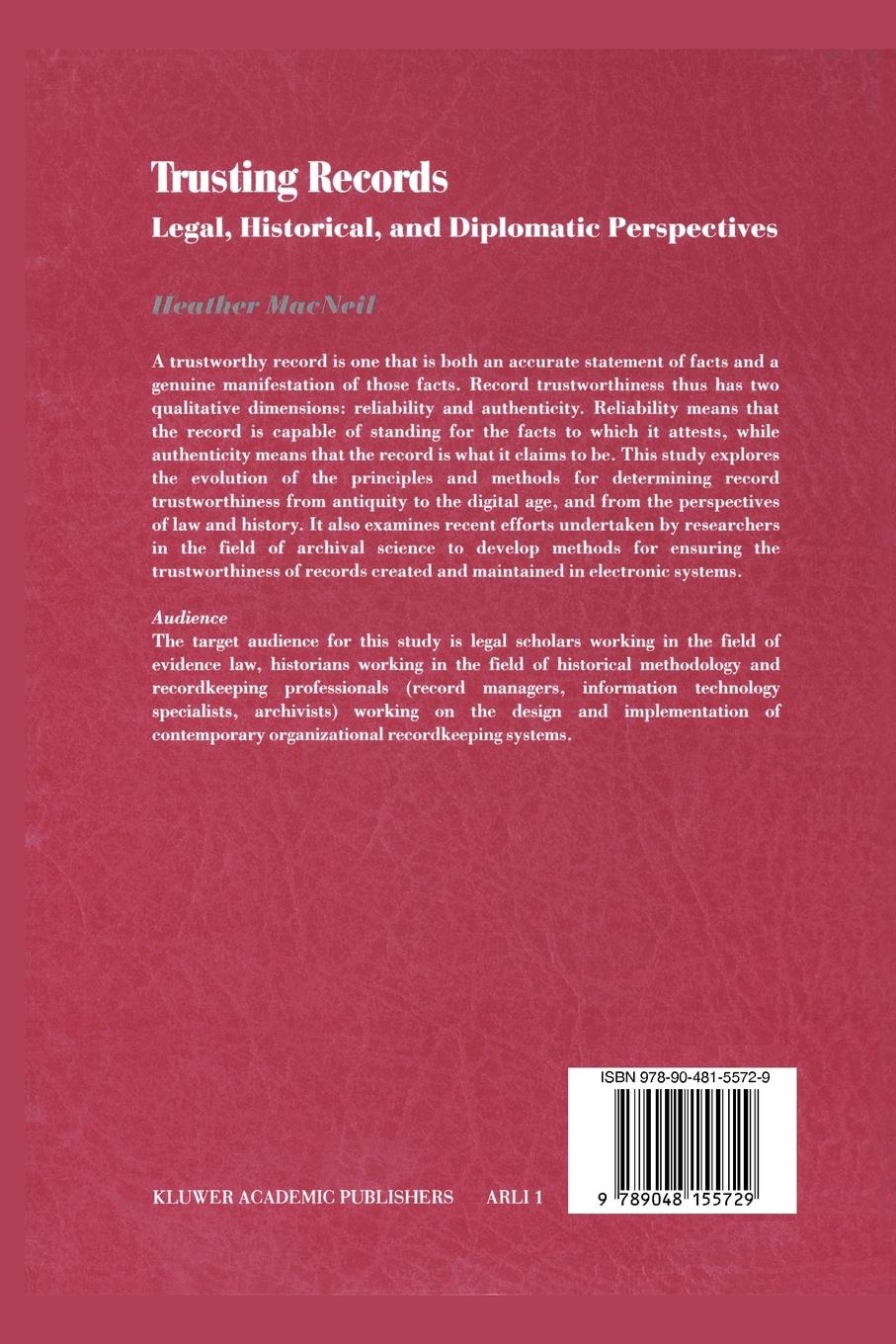 Rückseitencover Trusting Records