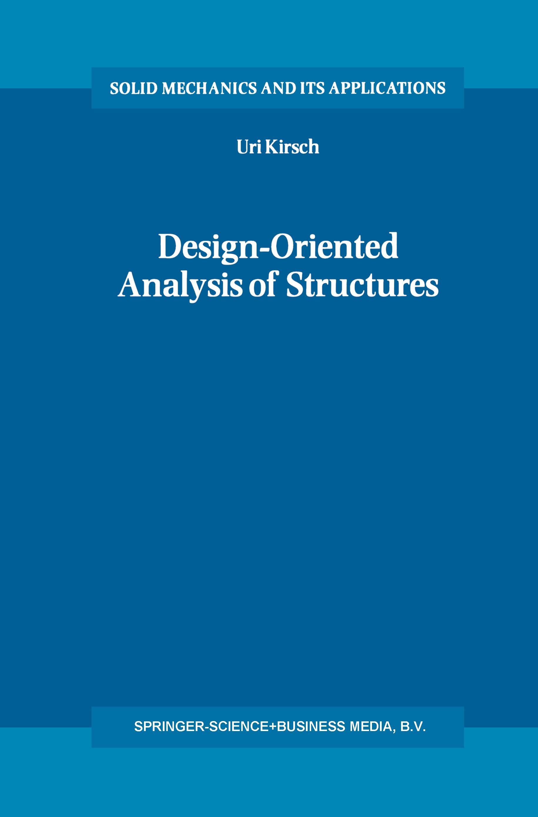 Vorderes Coverbild Design-Oriented Analysis of Structures