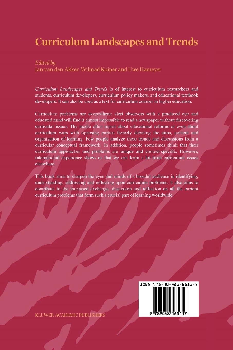 Rückseitencover Curriculum Landscapes and Trends