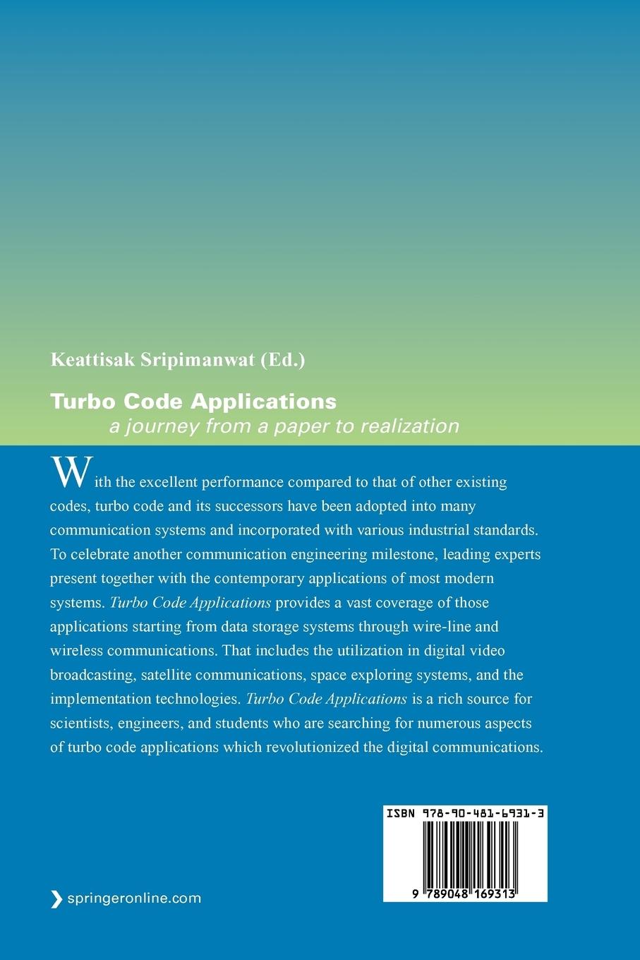 Rückseitencover Turbo Code Applications