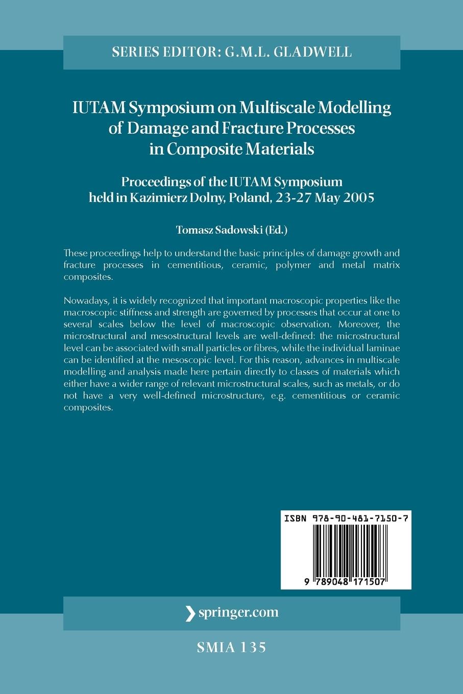 Rückseitencover IUTAM Symposium on Multiscale Modelling of Damage and Fracture Processes in Composite Materials