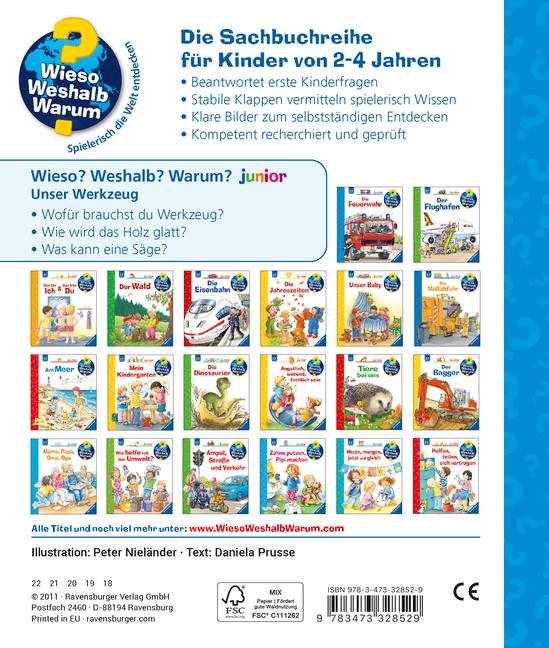 Beispielinhalt (Bild) Wieso? Weshalb? Warum? junior, Band 40: Unser Werkzeug