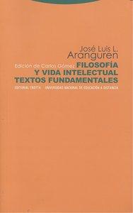 Vorderes Coverbild FILOSOFIA Y VIDA INTELECTUAL-TEXTOS FUNDAMENTALES