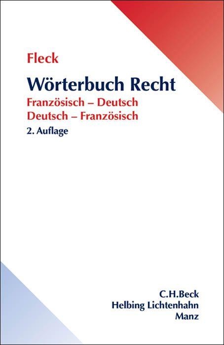 Vorderes Coverbild Wörterbuch Recht