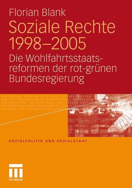 Vorderes Coverbild Soziale Rechte 1998-2005