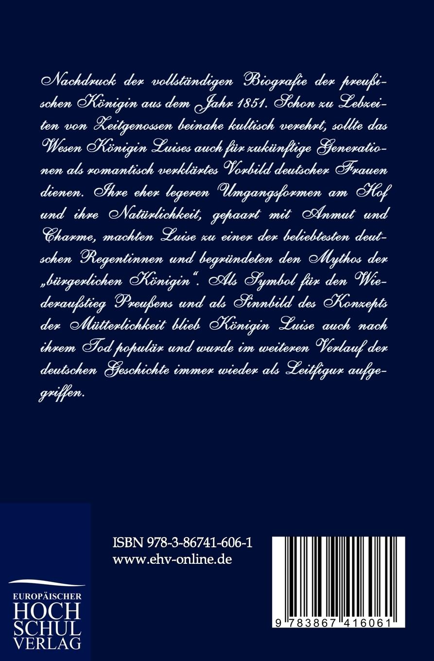 Rückseitencover Luise, Königin von Preußen