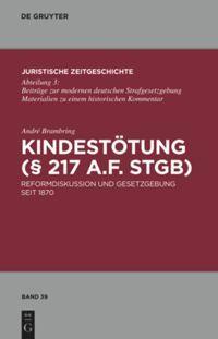 Vorderes Coverbild Kindestötung (§ 217 a.F. StGB)