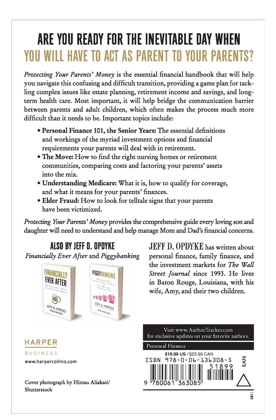 Rückseitencover Protecting Your Parents' Money