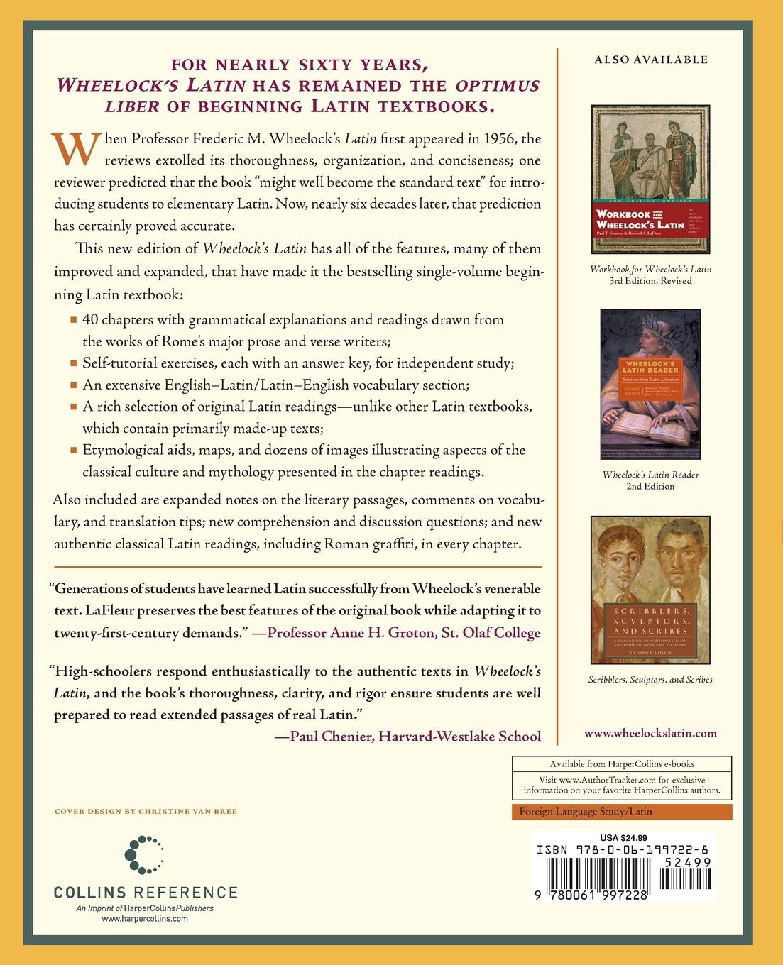 Rückseitencover Wheelock's Latin, 7th Edition (Revised)