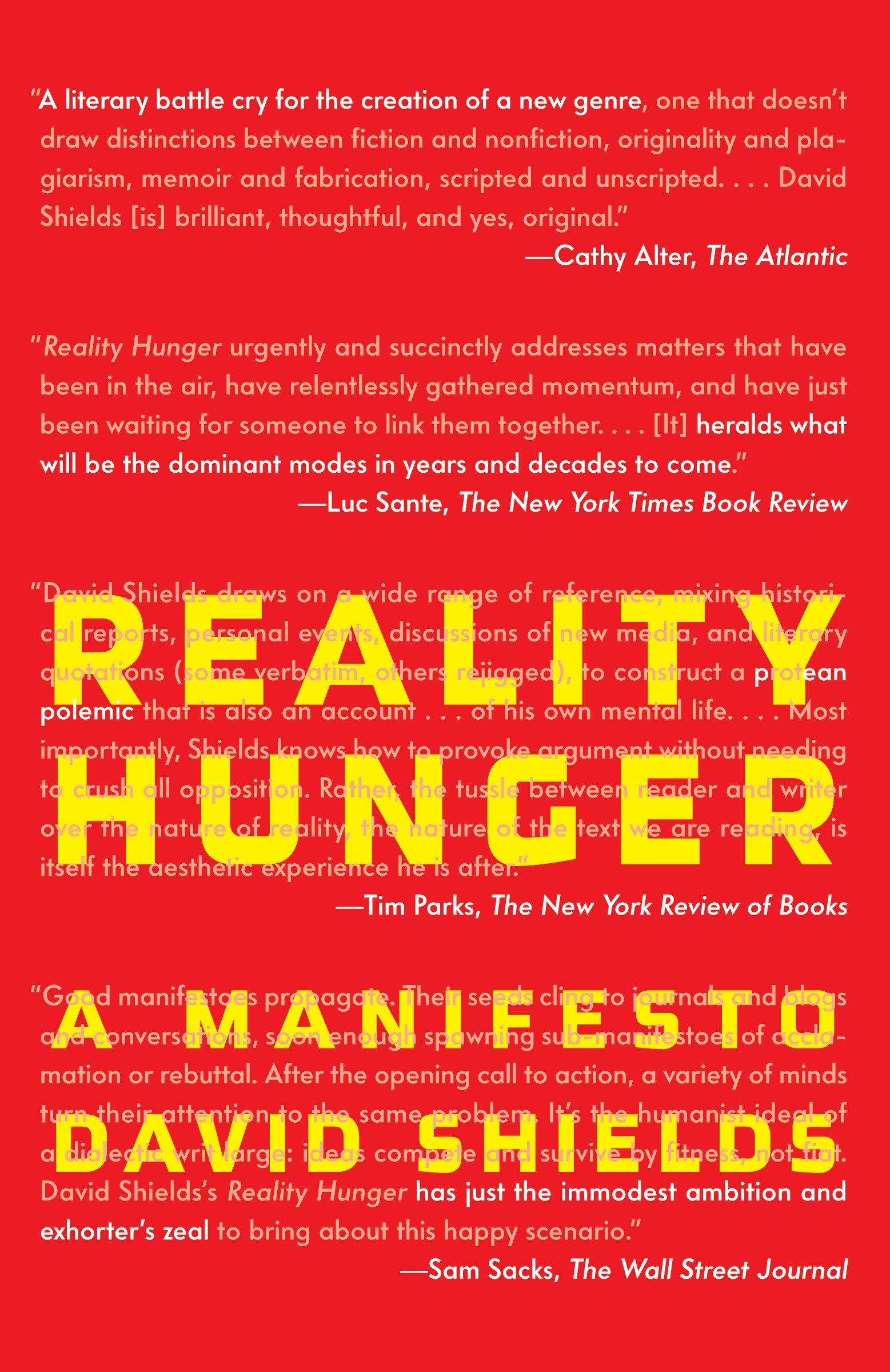 Vorderes Coverbild Reality Hunger