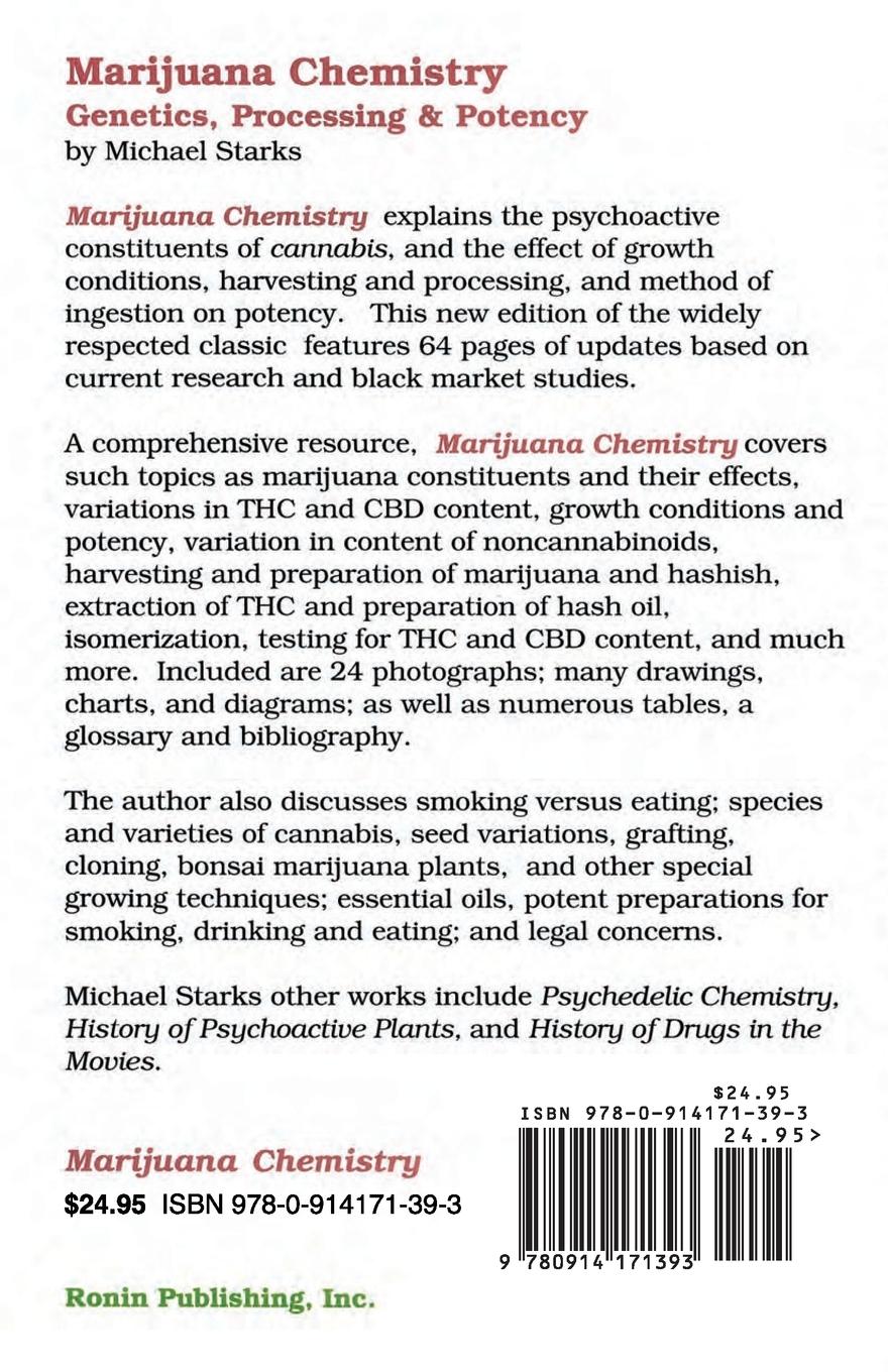 Rückseitencover Marijuana Chemistry