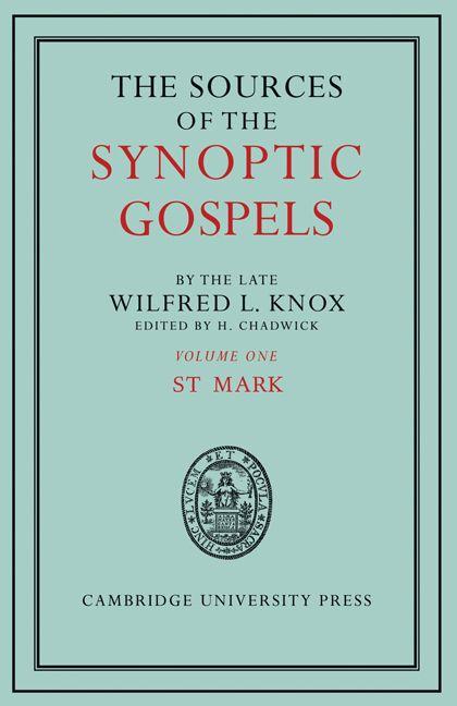 Vorderes Coverbild The Sources of the Synoptic Gospels