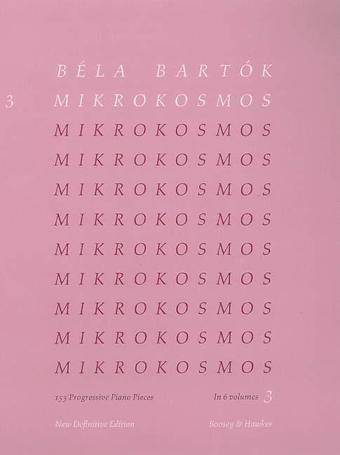 Vorderes Coverbild Mikrokosmos Volume 3 (Pink): Piano Solo