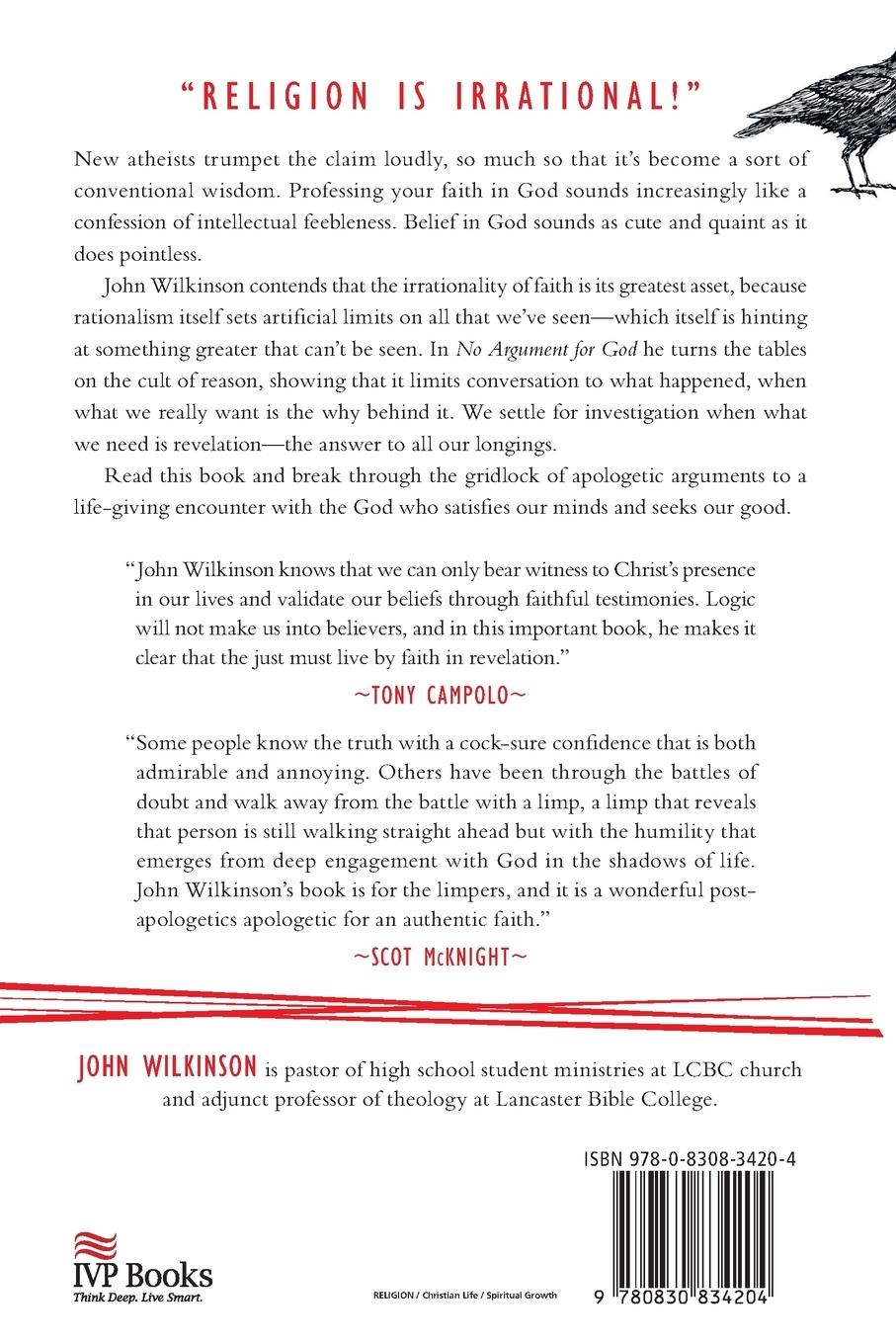 Rückseitencover No Argument for God