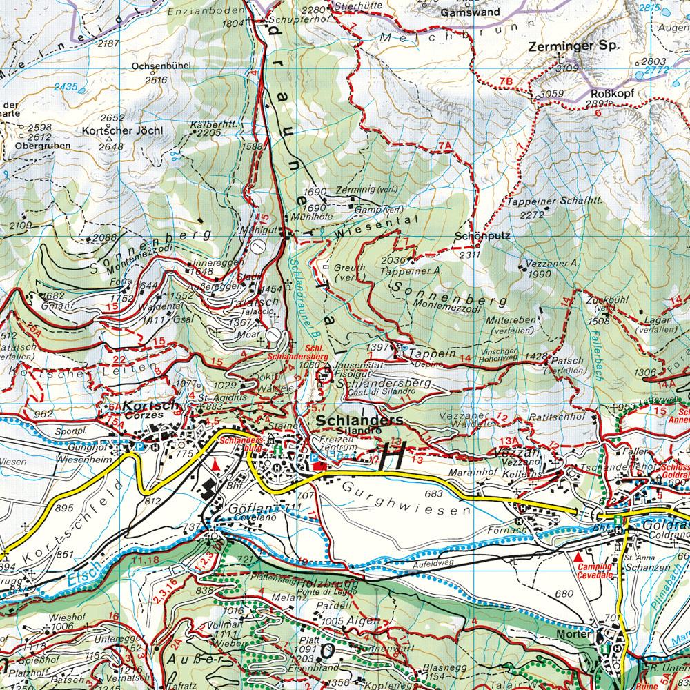 Beispielinhalt (Bild) Südtirol 02 Vinschgau - Ötztaler Alpen 1 : 50 000