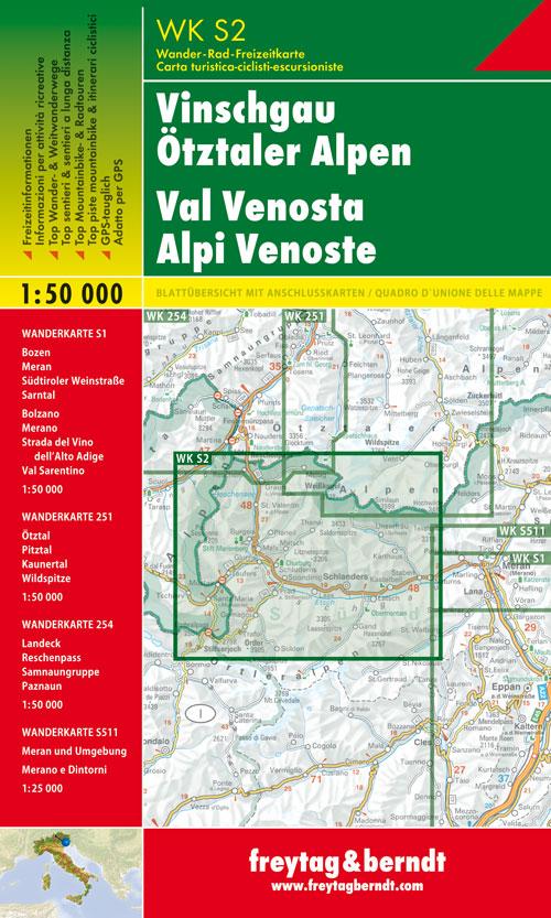 Rückseitencover Südtirol 02 Vinschgau - Ötztaler Alpen 1 : 50 000