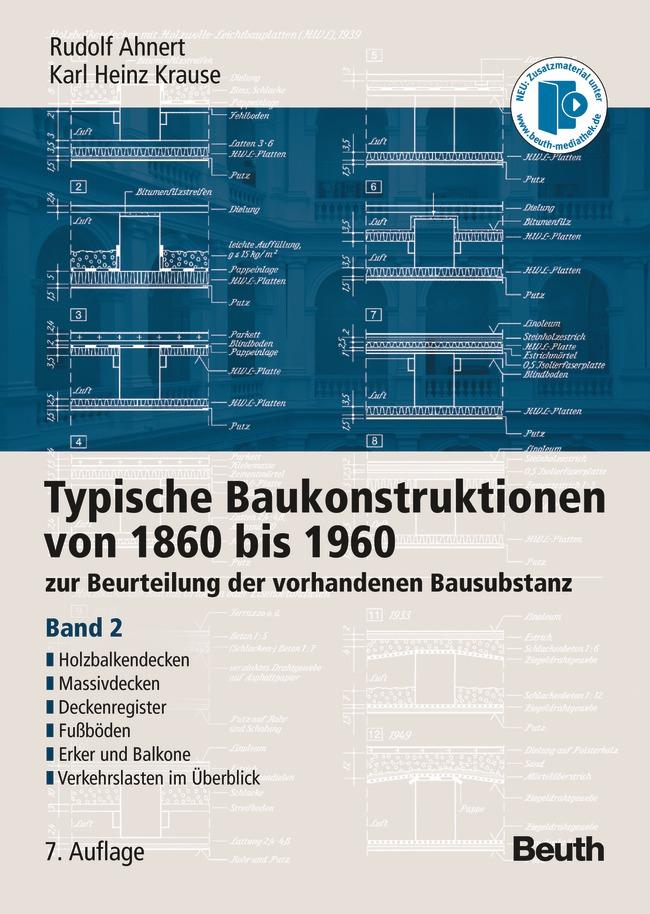 Vorderes Coverbild Typische Baukonstruktionen von 1860 bis 1960. Band 2
