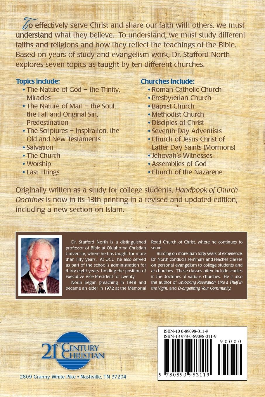 Rückseitencover Handbook on Church Doctrines